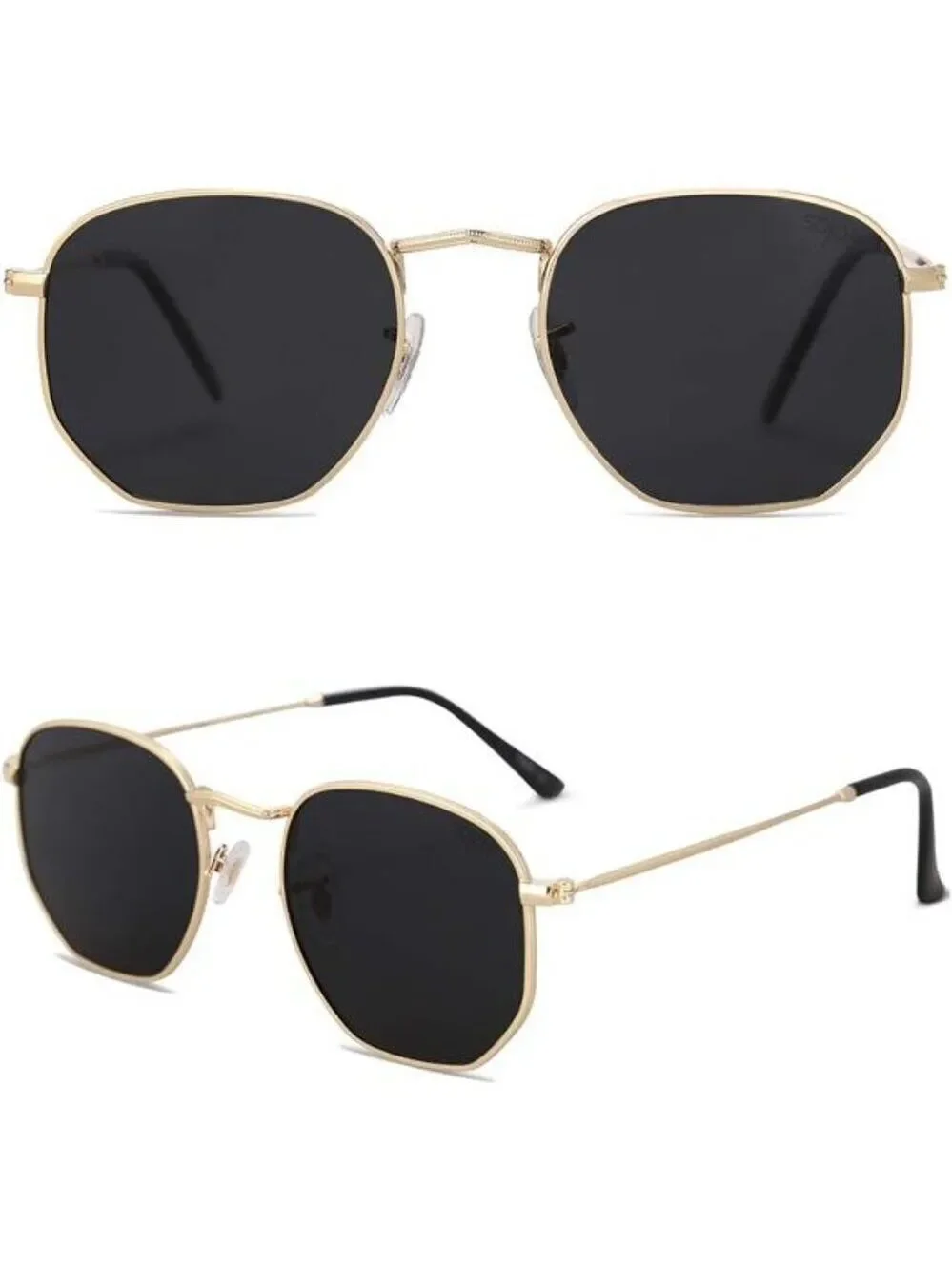 Sojos Polarized Sunglasses Women Men Small Square Hexagon UV400 Shades